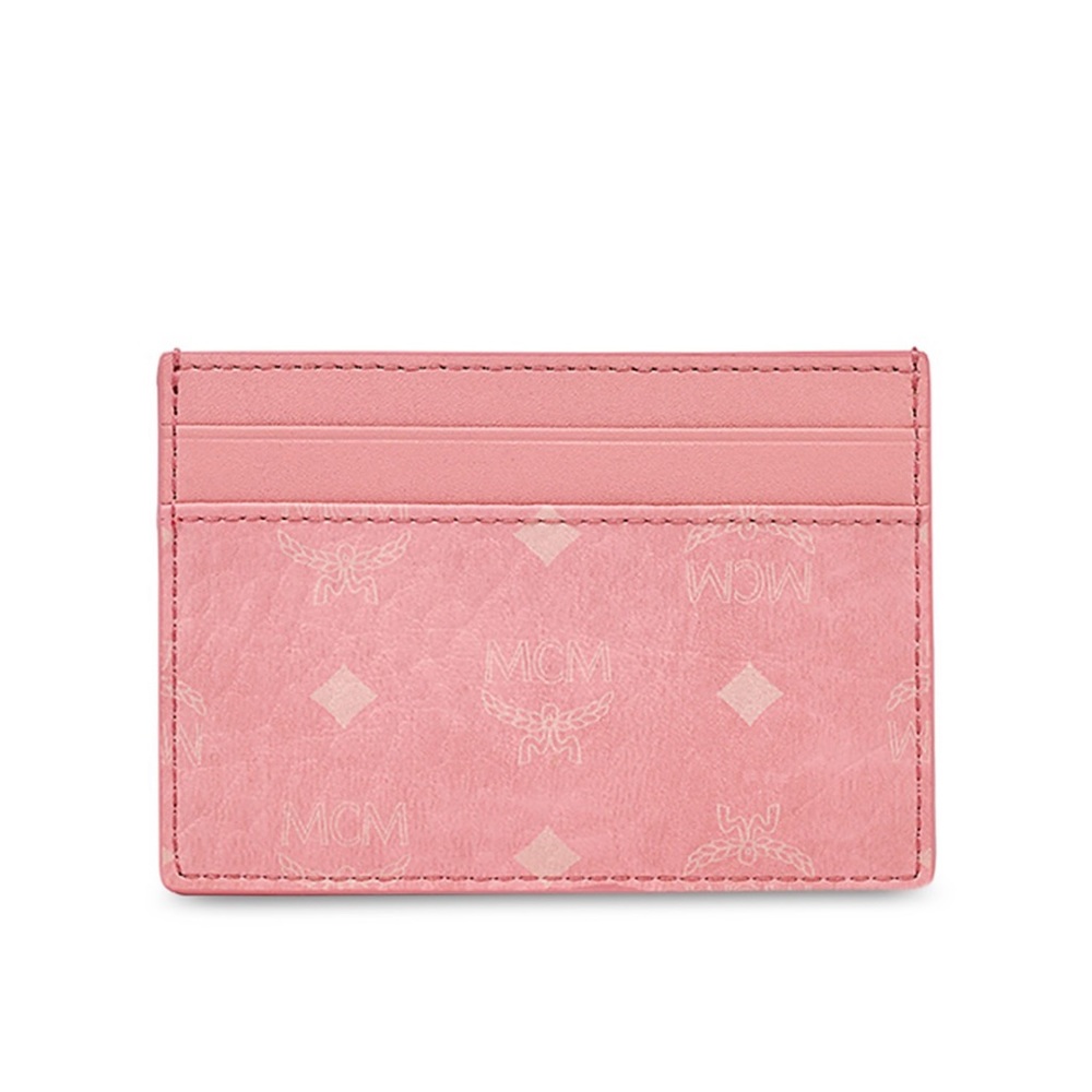 ✨SOLD✨ New Authentic MCM Visetos Original Card Holder in Pink Blossom